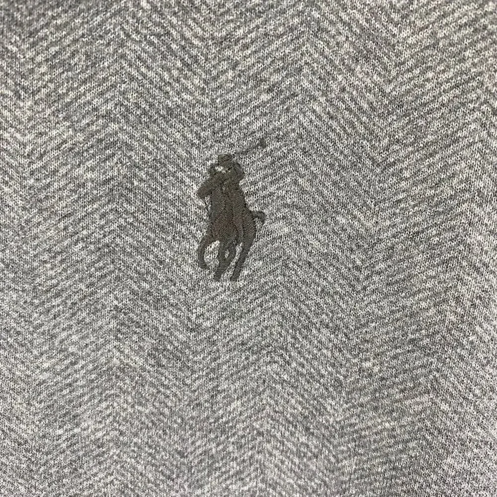 Polo Ralph Lauren Men's Gray Long Sleeve Quarter Zip Pullover Sz M